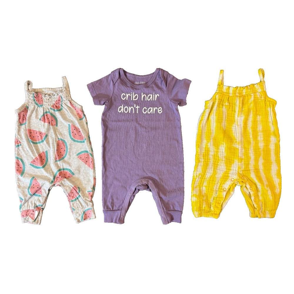 Baby Rompers Girl 3 Months Clothes Outfits Pants Pantsuit Watermelon Lot Bundle